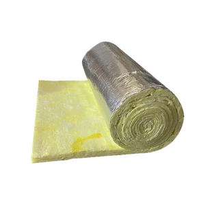 High Density Soundproof Aluminum Foil Compressed Glass Wool Heat Resistant Roof Insulation Roll