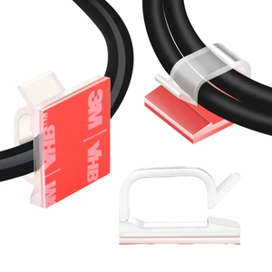 Self-adhesive Cable Clamp Clip WCL-0805 3m Tape Cable Clips Clamps Organizer Fixing Wiring Accessories