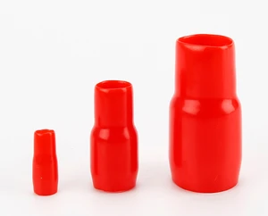 Factory Price Soft PVC Vinyl Cable End Cap Flexible Rubber Silicone Sleeve Cable Lug Cover