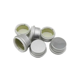 28mm Aluminium Plastic Cap With Ropp Ring For Water Bottle Pilfer Proof Custom Logo 28*18mm Aluminium Cap