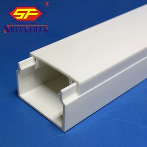 Electric Wires Installation Adhesive Cable Channel Rectangular Square Plastic Conduit PVC Trunking