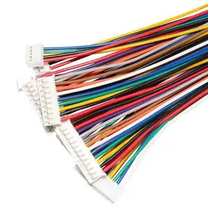 Factory Customized JST SH Cable 1.0mm/2.0mm/2.54mm Pitch 2-10 Pin Male/Female Connectors For Home Appliance Use IP68 Rated Tin