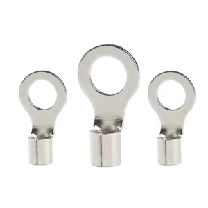 RNB 19-160A Brass Ring Crimp Terminal Non-Insulated Cold Pressed Cable End Cap for Electrical Wiring