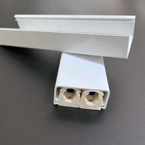 PVC Electric Conduit Square Pipe and Clip Fittings Tube