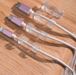 Clamp Clip Mount Clamp Wire Cable Clips clear with Acrylic Plastic Transparent Wire Clip for Table