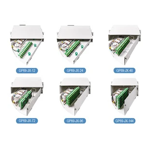 HUAMAI GP69-JX Series High Quality ODF Patch Panel SC/LC 12 Port Fiber Patch Panel Swinging Type Patch Panel Fiber