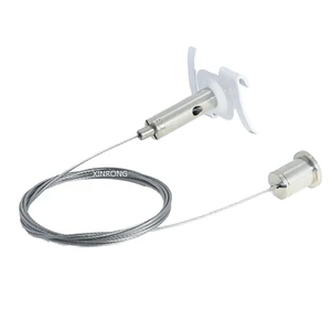 Wholesale Self-Locking Cable Clips Kit Adjustable Ceiling Light Suspension System Convenient Hanging Durable Copper PVC Nylon