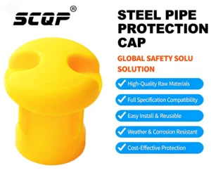 SCQP High-quality Plastic Mushroom End Cap Scaffold Tube End Cap Rebar Safety Cap Rebar Protection Cap End Cap For Construction