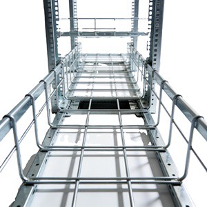Galvanized Steel Wire Mesh Cable Trays with Open Mesh Allow for Rapid Heat Dissipation and Extend Cable Life.
