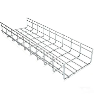 JS Factory Customized Industrial Construction 50x50 Stainless Steel Corrosion Resistant Cable Tray Wire Mesh Tray