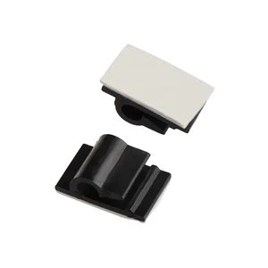 Cable Organizer Cable Tie Fixed 50Pcs Self Adhesive Cord Management Clamp Nylon Cable Clips Wire Conduit Hook Fasteners