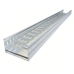 Manufacturer Supplies Lightweight Energy-saving Corrugated Bottom Cable Trays Fireproof Powder-coated Galvanized Cable Trays