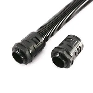 Flexible Nylon Pipe Corrugated Tube Electrical Wire Protection Hose Cable Cover Loom Plastic Conduit