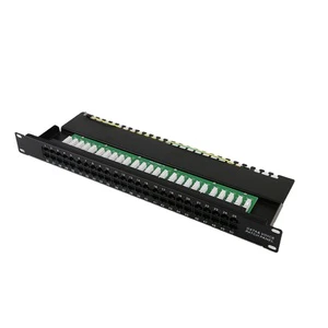 With Reasonable Price RJ11 Modular 19-inch 1U 50 Ports 200 Cores Telephone Patch Panel
