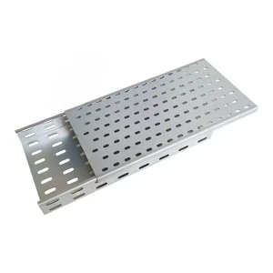 High Quality Outdoor Perforated Solid Through Cable All Size Tray Perforated cable tray Galvanized cable tray Cover