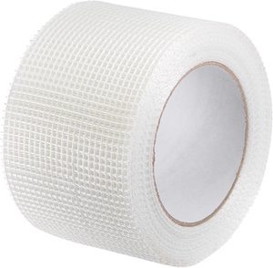 Self Adhesive Fiberglass Fiber Mesh Tape Drywall Gypsum Board Self-Adhesive Joint Seam Patch Wall Crack Seam Repair Color White