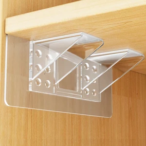 Punch-Free Invisible Adhesive Shelf Bracket: for Right-Angle Wall Racks in Wardrobes, Bedrooms, Sturdy & Neat
