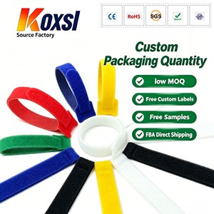 Durable Reusable Cable Ties High Strength Fabric Hook and Loop Cable Straps Double Sided Wire Cable Organizers Manufacturer