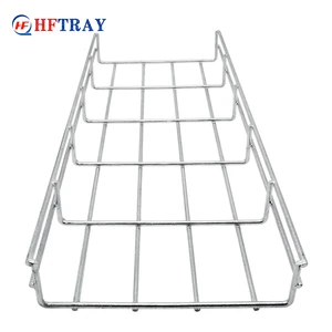 Customized Industrial Corrosion-Resistant Galvanized Wire Mesh Cable Trays Carbon Steel 100mm Side Rail Height Construction High