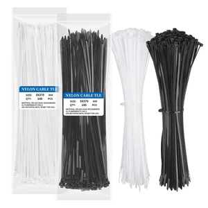 Durable Self-locking Nylon Cable Ties for Secure Fastening and Cable Organization in Multiple Sizes