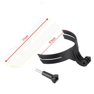 Motorcycle Helmet Chin Mount Strap with 2pc Adhesive Pads for Go Pro Hero 13/12/11/10/9/8/7/6/5/4/3+
