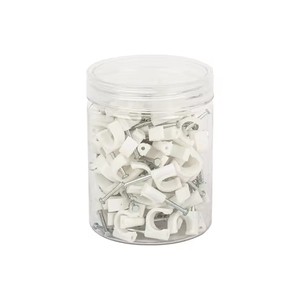 HONT R Type Circle Cable Clips (Plastic PE/PP) High Quality 5-20mm Round Cable Clips with Custom Logo