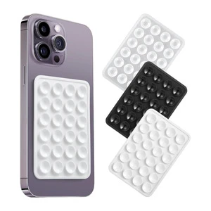 Silicone Suction Phone Case Adhesive Mount, Hands-Free Strong Grip Holder for Selfies Videos Mirror Shower