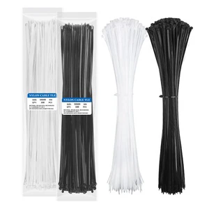 XINJU 100-pack Nylon Cable Zip Ties 4.8*450mm 19.6-inch Self-Locking 50LB Tensile Strength CE Certified ROHS Certified