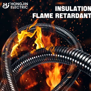 PA66 Nylon Flame Retardant Flexible Conduit AD21.2 CE Certified IP68 Waterproof Corrugated Tubing
