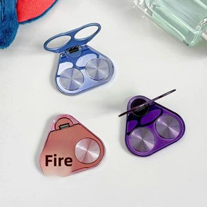 Mobile Phone Ring Bracket Grip Desk Adjustable Height Adhesive Pad Mounting Portable 360 Rotating Double Ring Customizable Logo