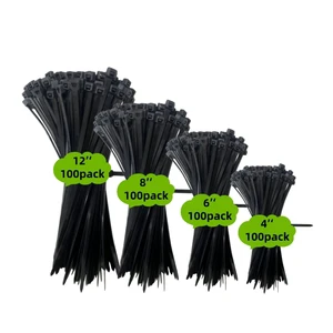 Heavy Duty Nylon Cable Zip Ties Eco-Friendly Custom Plastic Self-Locking Cable Clamps 300mm Length 2.8mm Width Durable Features