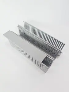 PVC Trunking 40 X 40 Slotted U Channel Wire Cable Tray Customizable Disposable Model 07 Line Trunking