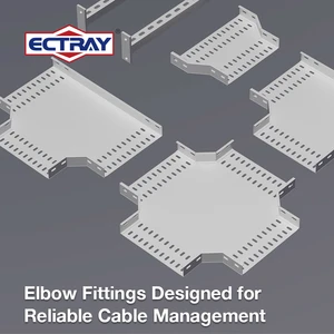 Ectray Certified Reliable Supplier Industrial Cable Laying Export 304 316 Stainless Steel Ventilated Lightweight Cable Trays