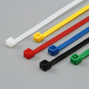 Self-Locking Nylon 66 Cable Wire Ties Straps Multicolor Eco-Friendly 100mm Tensile Strength Nylon Zip 250mm Length 2.5mm Width