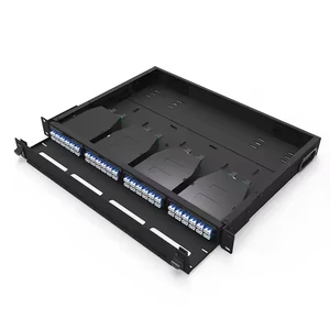 1U 24 Port Swing-out SC LC 19 Inches Plastic 24 Cores Rotary ODF Fiber Optical Patch Panel