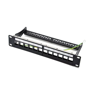 MT-4204 19 Inch Blank Type Patch Panel 12 24 Port 1u Blank Patch Panel