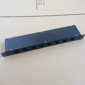 1U 19 Inch 8-port Empty Patch Panel for D-type Connector