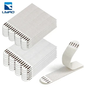 In Stock Household Adhesive Hook and Loop Hanging Strips for Photo Frames Stationery Organizing Box Poster Frame Mounting White