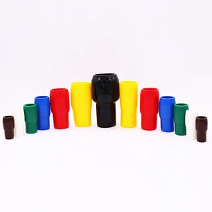 QWT Custom V1.25 13mm Vinyl Pvc Rubber Hhc Series Insulated End Terminal Cap Cable Lug Soft Pipe Sleeves Covers Tube