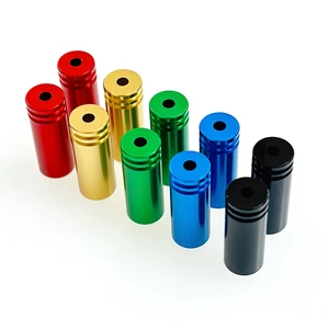 High Precision Bright Colored Aluminum Alloy Cable Terminal Blocks Hardware Accessories for Bicycle Brake End Caps Variable
