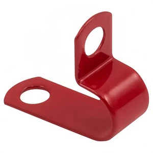Manufacturers Wholesale Red Powder-Coated Copper Clips Durable Fixing Cable Clamps