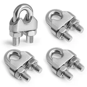 Stainless Steel 304 Wire Rope Cable Clamp Clips,Wire Rope Clamp for Various Commercial, Industrial, and Residential Projects.