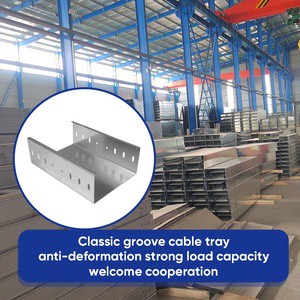 Hot Sale Industrial Groove Cable Tray Large Span Cable Raceway For Power Plant Heavy Industry Maintenance Free