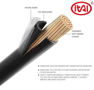600V 10/12/14AWG Stranded Copper 99.995% PVC Insulated Electric Appliance Building Wire 100m Length THHN/THWN-2 0-90C Customized