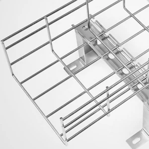 Under Desk Cable Management Trays Cable Organizer Wire Mesh Cable Tray Galvanized or Stainless Steel