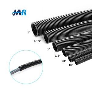 JAR Split Type PP Plastic Corrugated Electrical Wire Protection Tube Wire Harness Conduit Pipe