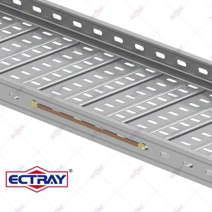 ECTRAY Fireproof Heat-resistant Ventilated/Perforated Galvanized Steel Landscape Use Custom Width Powder Coated Cable Tray