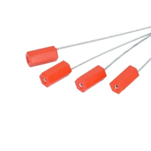 Custom Numbered Hexagonal Cable Seal Metal Wire Tamper Proof Disposable For Truck Container