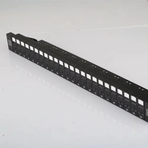 1U 24 Port Blank Empty Cat6/Cat5 RJ45 19