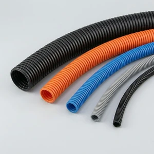 Flexible Corrugated Conduit 40mm 48mm 56mm Abrasion Resistant PE/PP/PA Material -40~+150 for Cable Protection Industrial